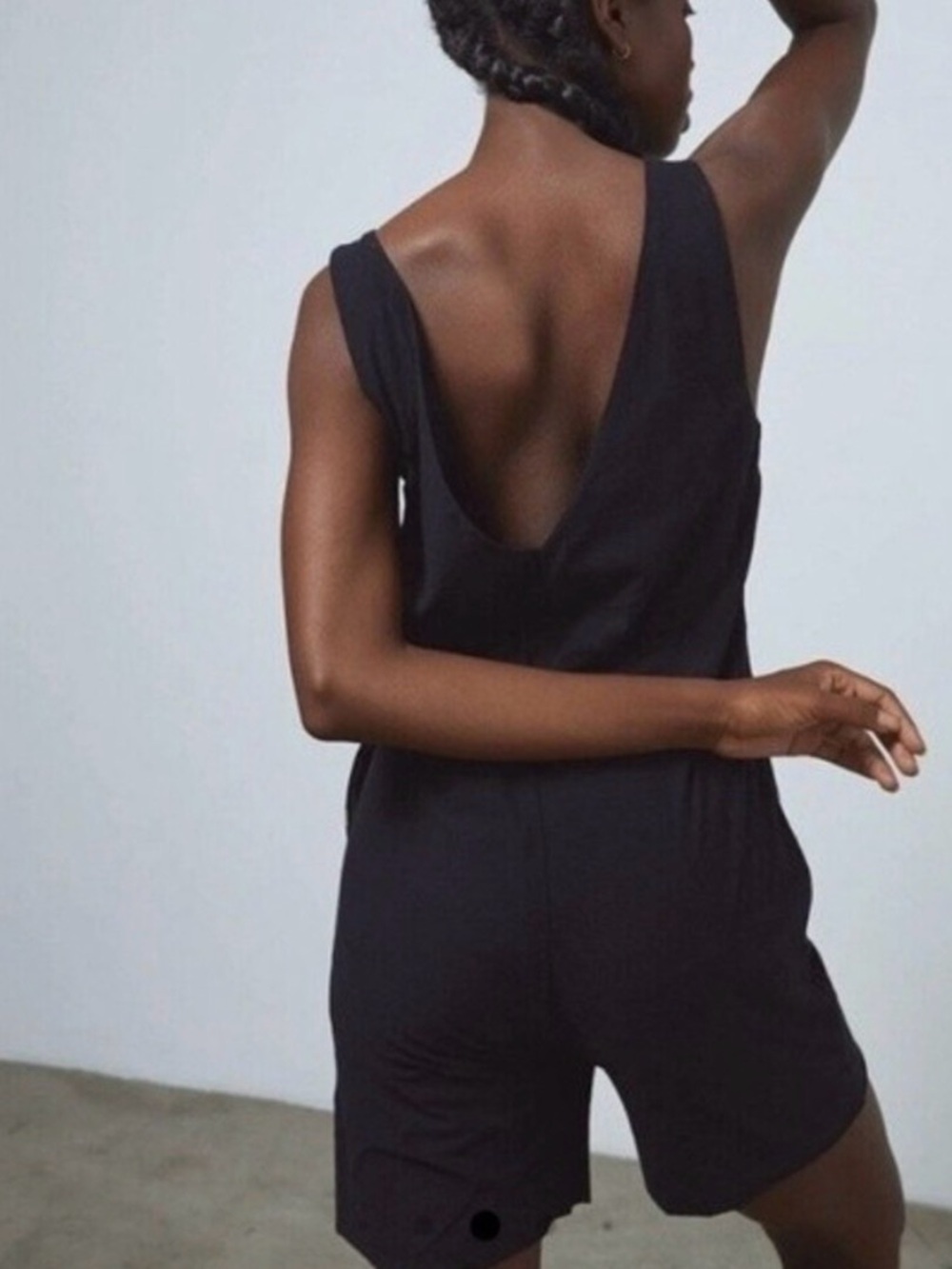 Lunya Black Cooling Romper